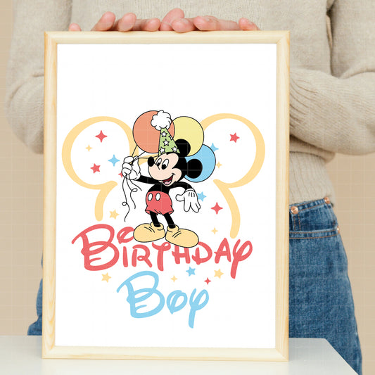 COD5745 - Mickey Birthdays pack bundle, Disney clipart Svg, Png, Eps, Dxf, Jpeg, vector.