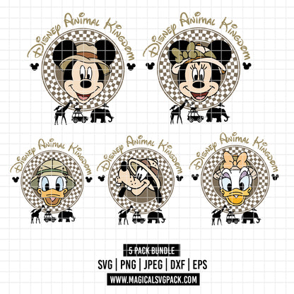 COD5749 - Disney classics Animal Kingdom pack bundle, Disney Classics clipart Svg, Png, Eps, Dxf, Jpeg, vector.
