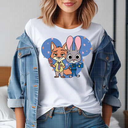 COD5753 - Nick & Judy, Zootopia pack bundle, Disney clipart Svg, Png, Eps, Dxf, Jpeg, vector.
