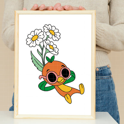 COD5757 - Orange Bird pack bundle, Disney Classics clipart Svg, Png, Eps, Dxf, Jpeg, vector.