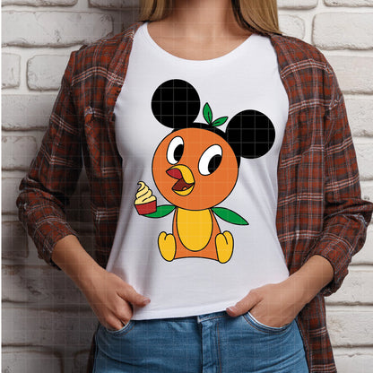 COD5757 - Orange Bird pack bundle, Disney Classics clipart Svg, Png, Eps, Dxf, Jpeg, vector.