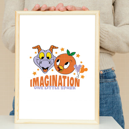 COD5762 - Orange Bird & Figment pack bundle, Disney Trips clipart Svg, Png, Eps, Dxf, Jpeg, vector.