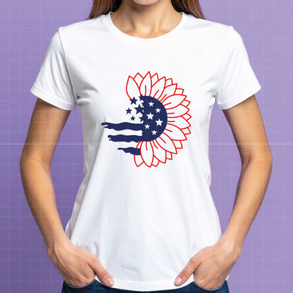 COD5944 - 4th of July SVG Bundle | Patriotic USA American Flag Sunflower | America Vibes Time to Sparkle | Cricut Sublimation Instant Download