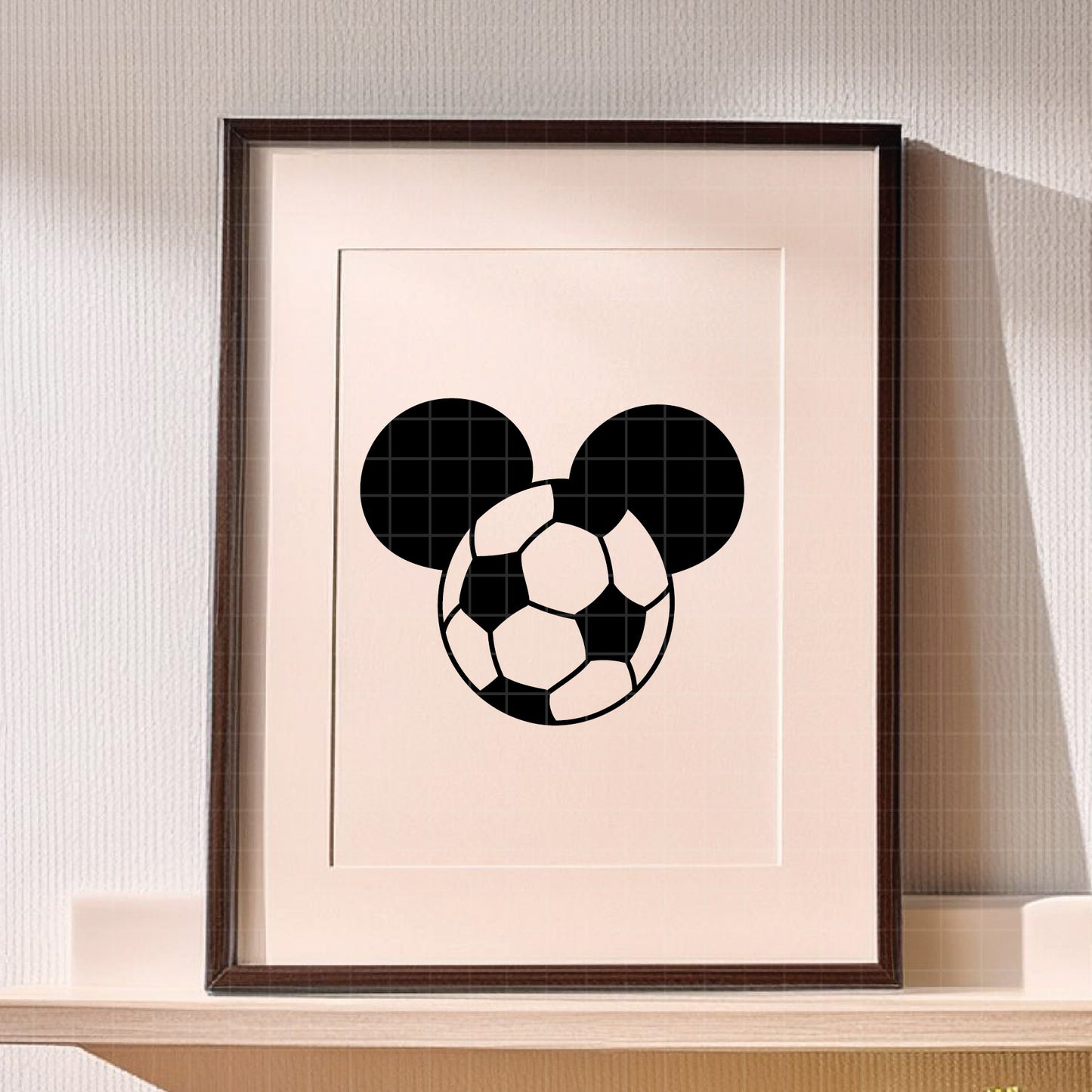 COD6022 - Mickey Soccer line art pack bundle, Disney clipart Svg, Png, Eps, Dxf, Jpeg, vector.