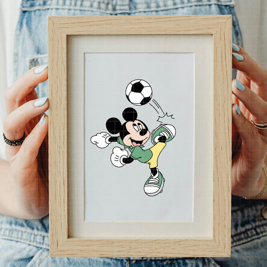 COD6023 - Mickey Soccer pack bundle, Disney clipart Svg, Png, Eps, Dxf, Jpeg, vector.