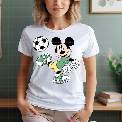 COD6023 - Mickey Soccer pack bundle, Disney clipart Svg, Png, Eps, Dxf, Jpeg, vector.