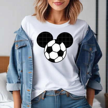 COD6023 - Mickey Soccer pack bundle, Disney clipart Svg, Png, Eps, Dxf, Jpeg, vector.