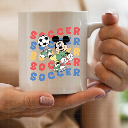 COD6024 - Mickey Soccer quotes pack bundle, Disney clipart Svg, Png, Eps, Dxf, Jpeg, vector.
