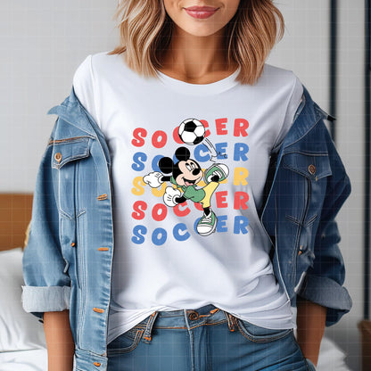 COD6026 - Mickey Soccer quotes pack bundle, Disney clipart Svg, Png, Eps, Dxf, Jpeg, vector.