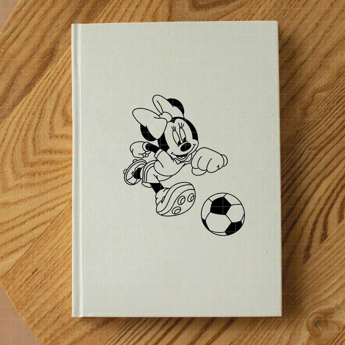 COD6027 - Minnie Soccer line art pack bundle, Disney clipart Svg, Png, Eps, Dxf, Jpeg, vector.