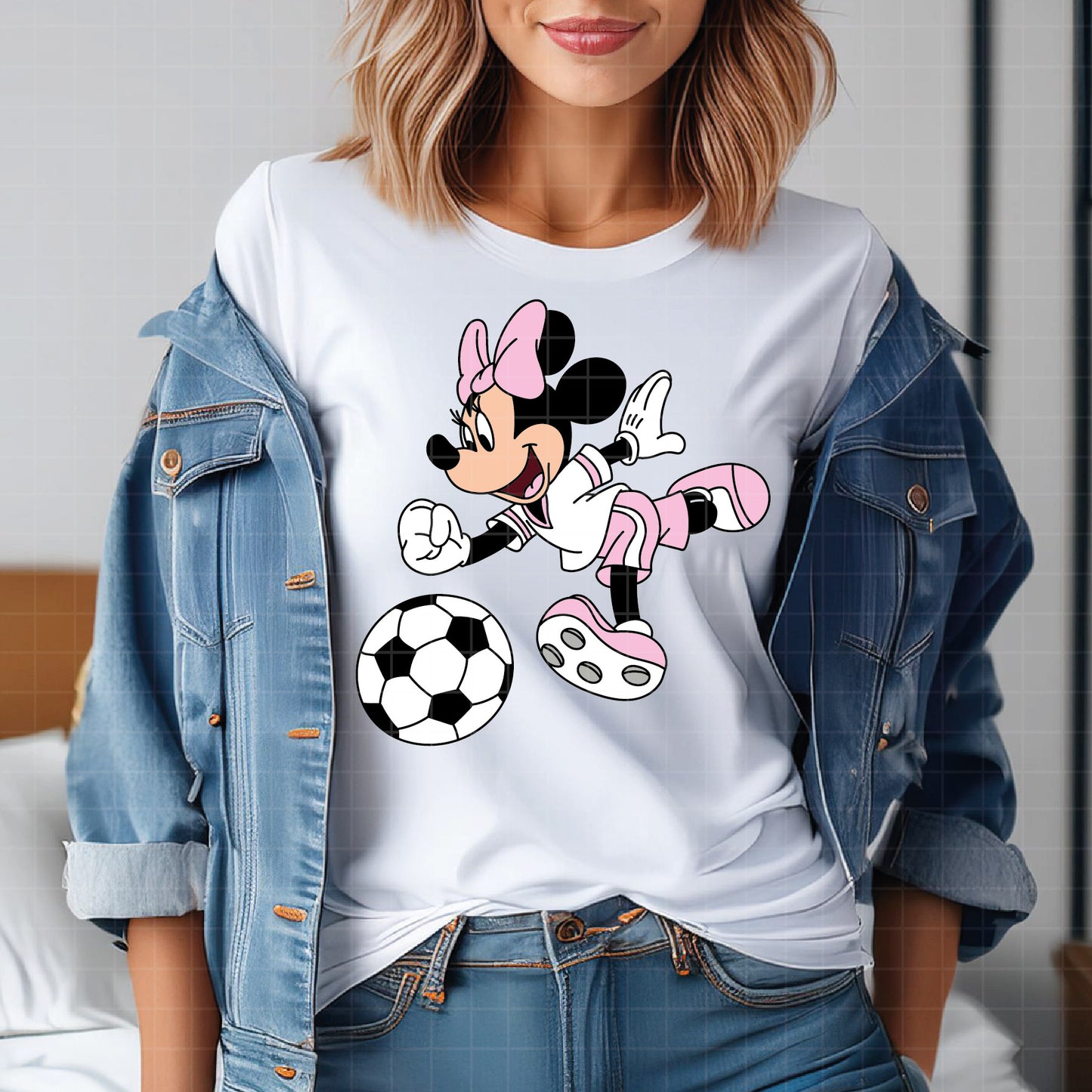 COD6029 - Minnie Soccer cute pack bundle, Disney clipart Svg, Png, Eps, Dxf, Jpeg, vector.