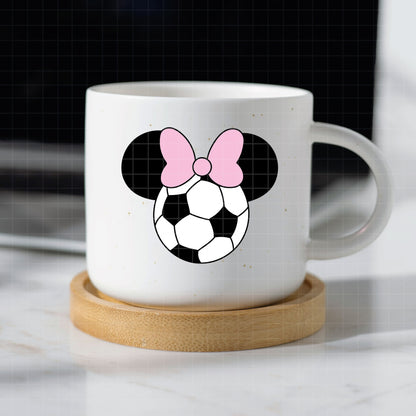 COD6029 - Minnie Soccer cute pack bundle, Disney clipart Svg, Png, Eps, Dxf, Jpeg, vector.