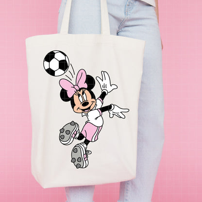 COD6029 - Minnie Soccer cute pack bundle, Disney clipart Svg, Png, Eps, Dxf, Jpeg, vector.