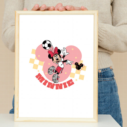 COD6030 - Minnie Soccer quotes pack bundle, Disney clipart Svg, Png, Eps, Dxf, Jpeg, vector.