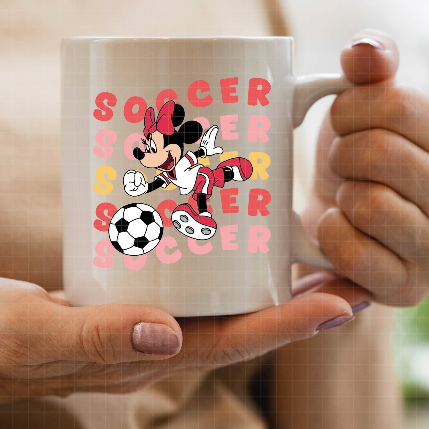 COD6030 - Minnie Soccer quotes pack bundle, Disney clipart Svg, Png, Eps, Dxf, Jpeg, vector.