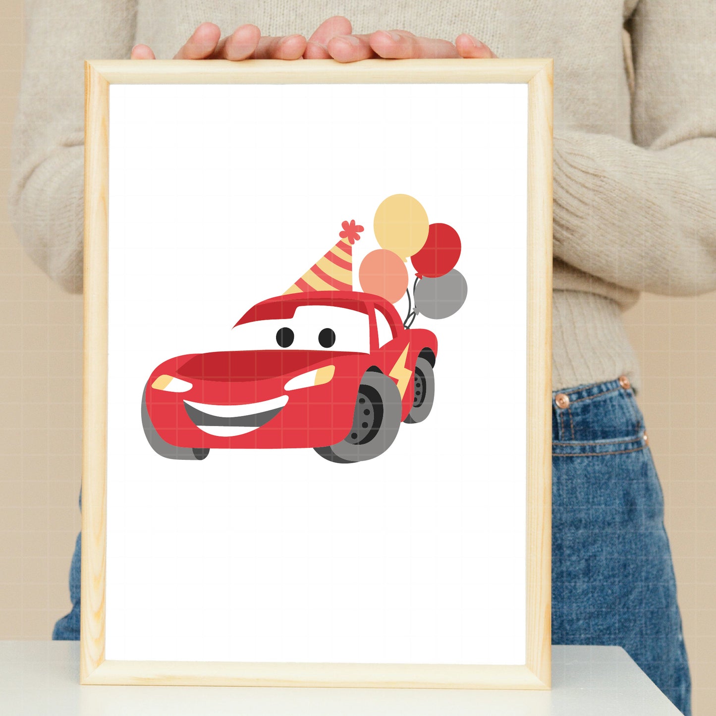 COD6048 - Cars birthdays bundle, Disney clipart Svg, Png, Eps, Dxf, Jpeg, vector.
