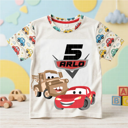 COD6050 - Cars SVG PNG Bundle | Speed Stripe Racing Font Lightning McQueen Mater Custom Name | Checkered Flag Clipart | Cricut Instant Download