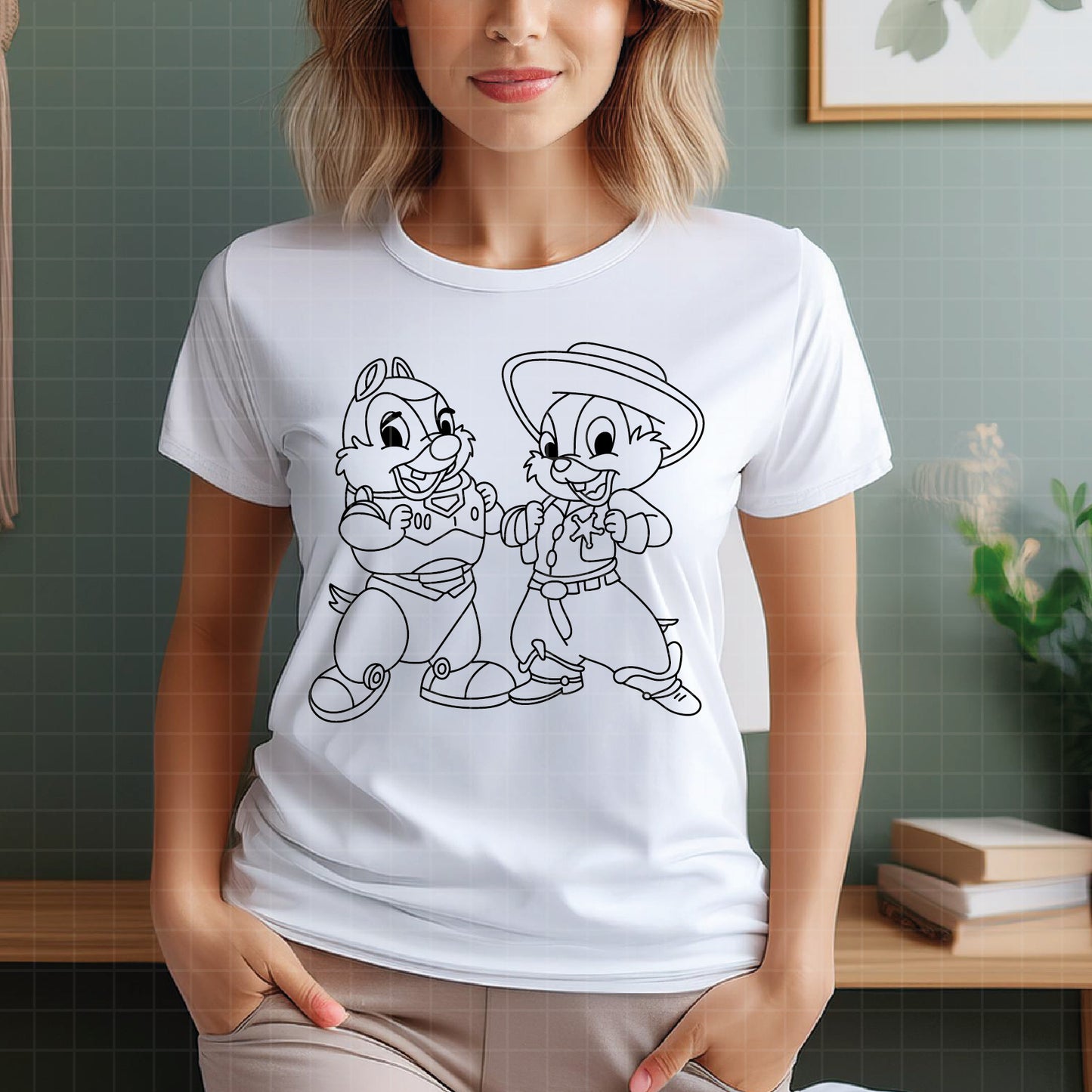 COD6053 - Chip & Dale bundle, Disney clipart Svg, Png, Eps, Dxf, Jpeg, vector.