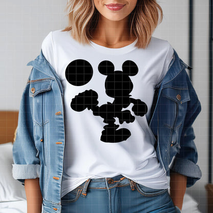 COD6140 - Mickey Soccer silhouettes pack bundle, Disney clipart Svg, Png, Eps, Dxf, Jpeg, vector.