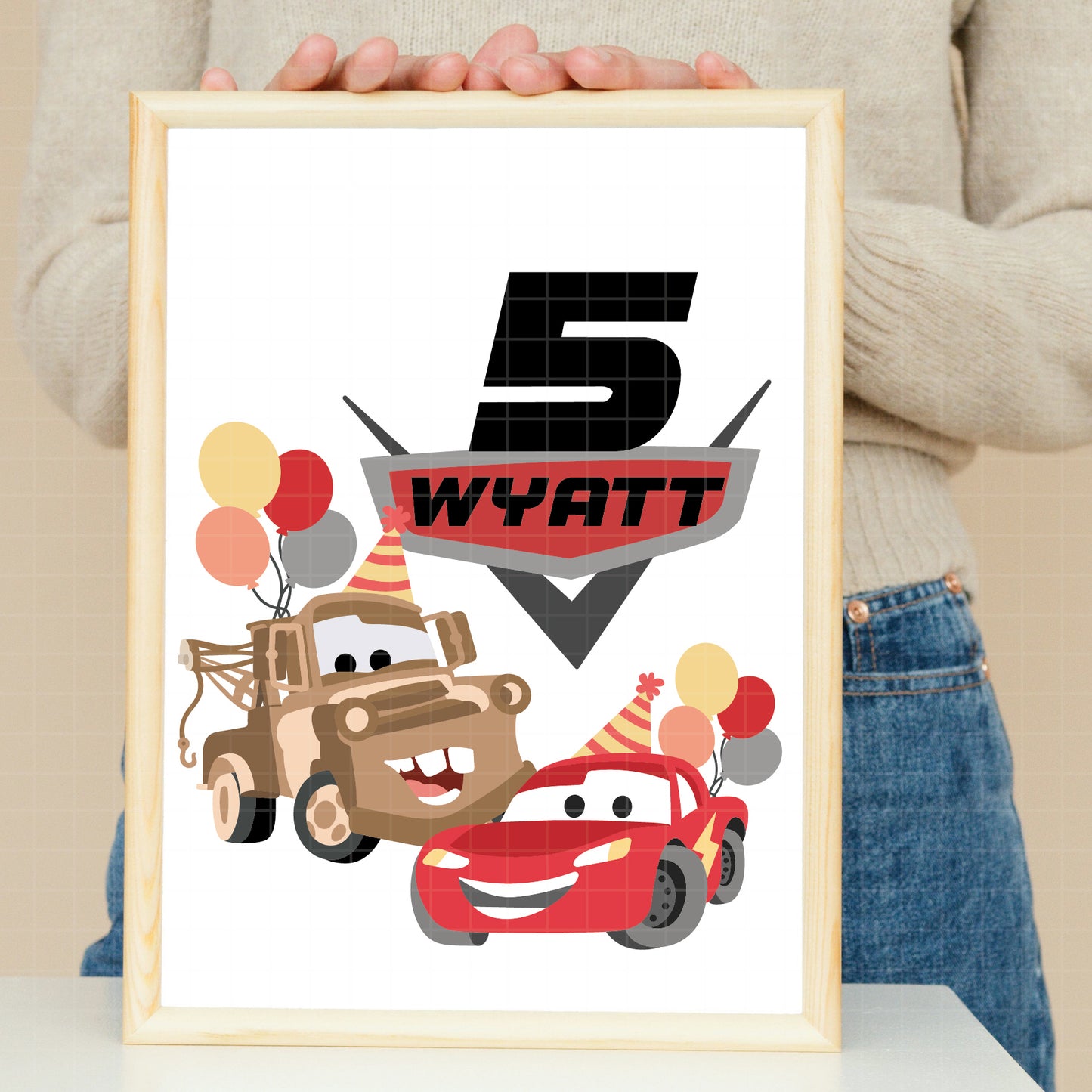 COD6145 - Cars SVG PNG Bundle | Cricut Instant Download | Speed Stripe Racing Font Lightning McQueen Mater Custom Name | Numbers Cars Logo