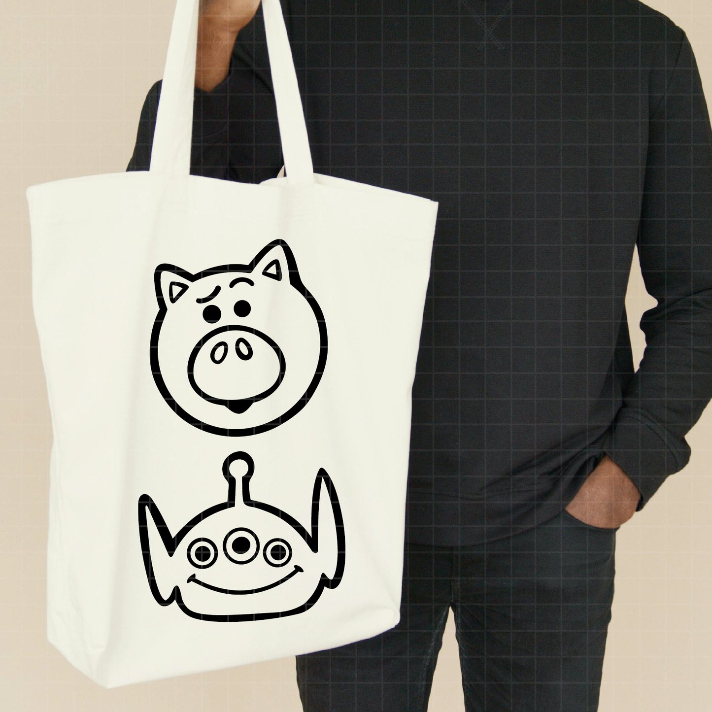 COD6152 - Toy Story characters Bold Outline pack bundle, Disney clipart Svg, Png, Eps, Dxf, Jpeg, vector.