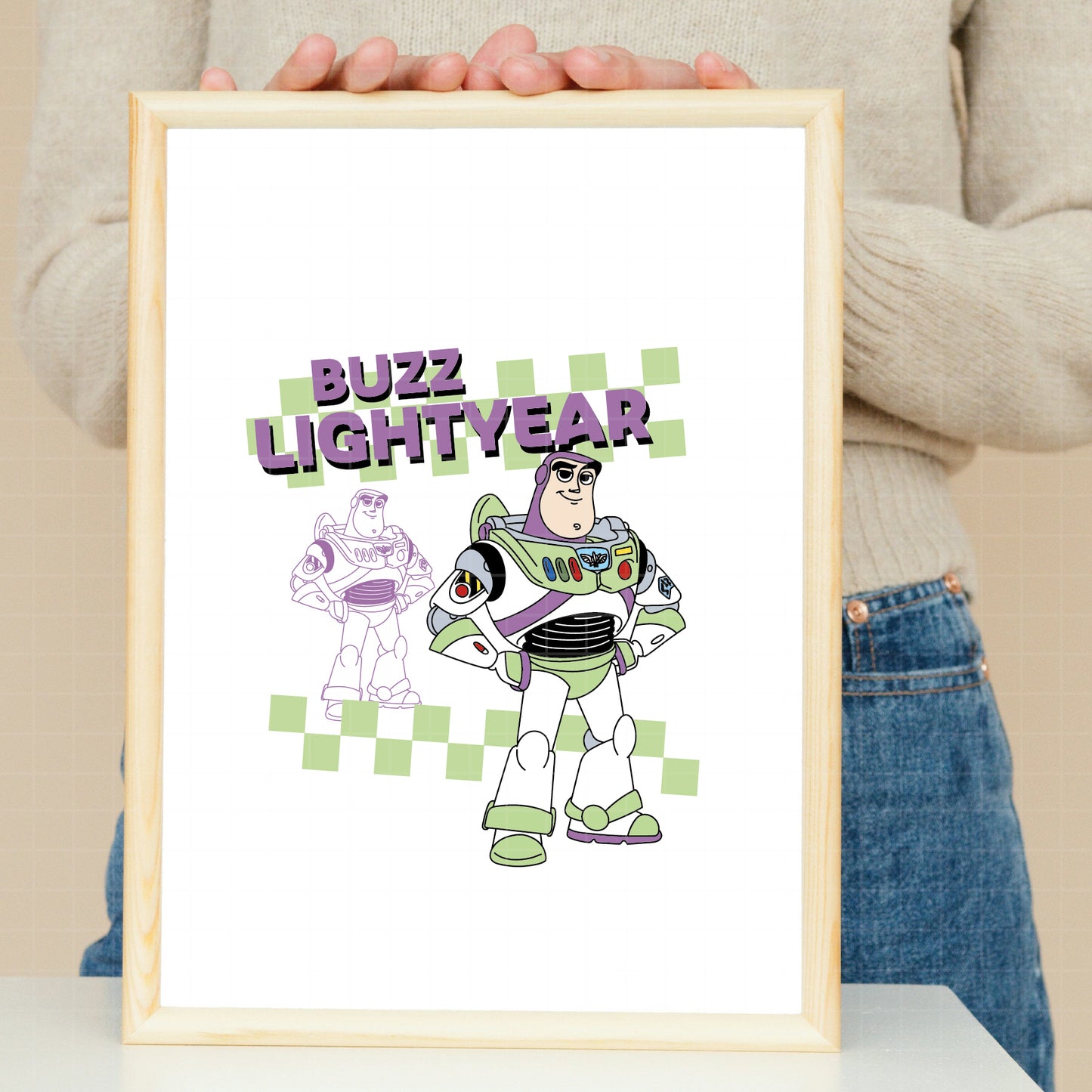 COD6200 - Toy Story characters Checkered pack bundle, Disney clipart Svg, Png, Eps, Dxf, Jpeg, vector.