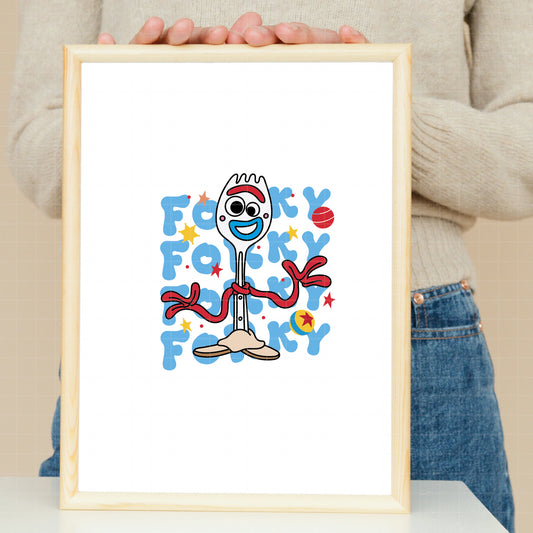 COD6205 - Forky & Knifey quotes pack bundle, Disney clipart Svg, Png, Eps, Dxf, Jpeg, vector.