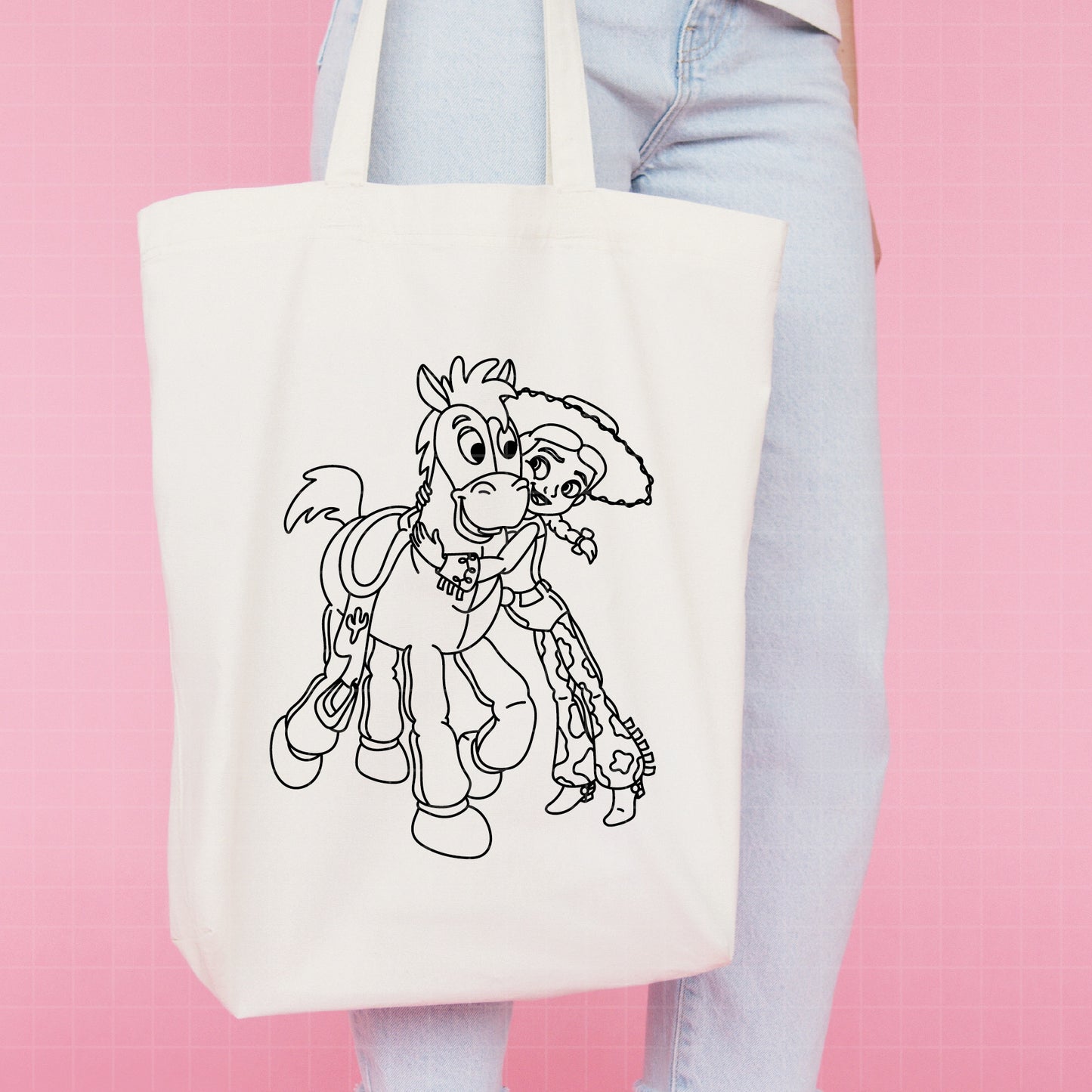 COD6216 - Jessie The Cowgirl line art pack bundle, Disney clipart Svg, Png, Eps, Dxf, Jpeg, vector.