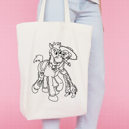 COD6216 - Jessie The Cowgirl line art pack bundle, Disney clipart Svg, Png, Eps, Dxf, Jpeg, vector.