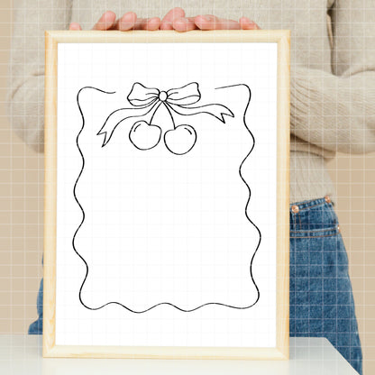 COD6299 - Bow Frames bundle line art clipart Svg, Png, Eps, Dxf, Jpeg, vector.