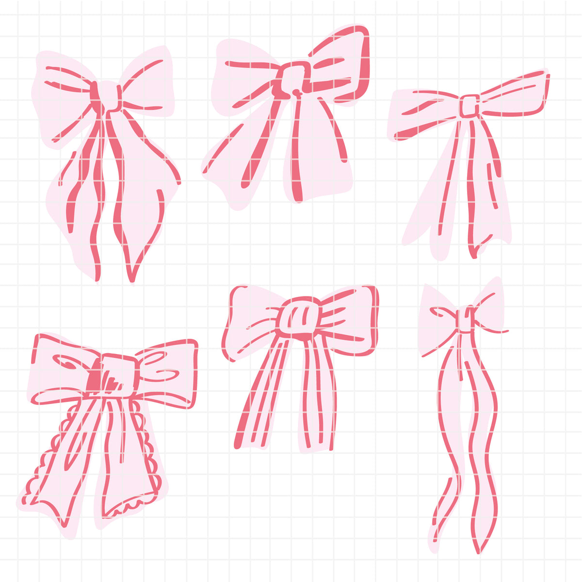 COD6300 - Coquette Icons bundle clipart Svg, Png, Eps, Dxf, Jpeg, vector.