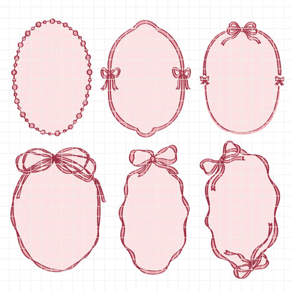 COD6300 - Coquette Icons bundle clipart Svg, Png, Eps, Dxf, Jpeg, vector.