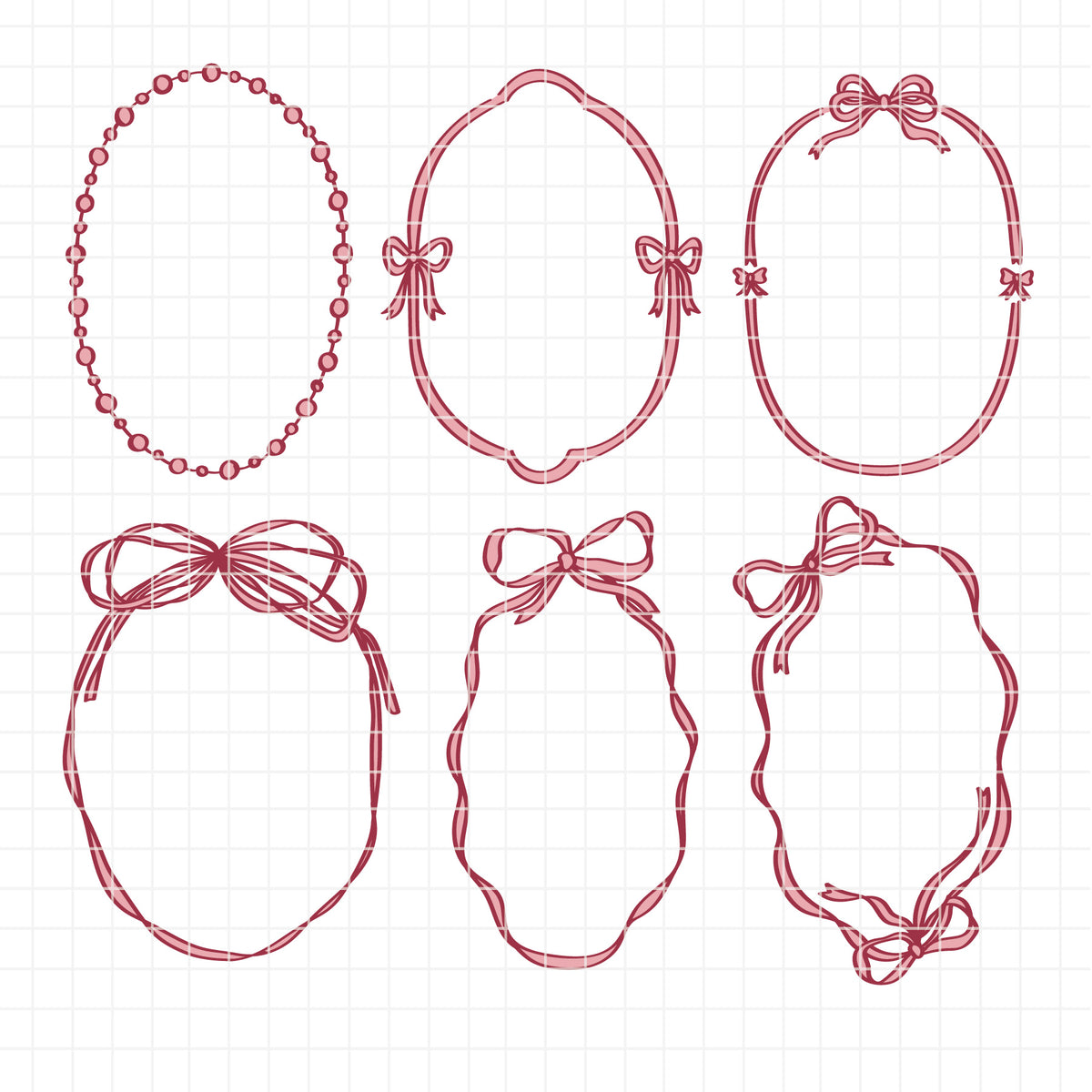 COD6300 - Coquette Icons bundle clipart Svg, Png, Eps, Dxf, Jpeg, vector.