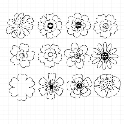 COD6313 - Botanical SVG Bundle PNG EPS, 97 Flower Leaf Dandelion Clipart, Floral Line Art svg, Wildflower Leaves, Garden, Instant Download