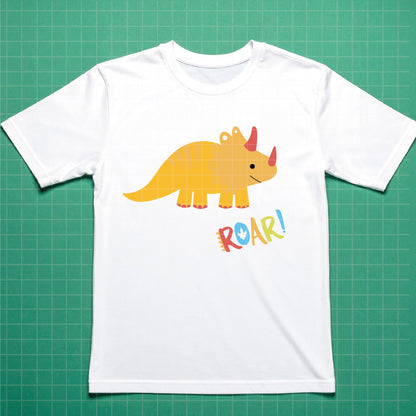 COD6314 - Dinosaur Bundle PNG EPS, 154 Cute Dino Clipart, T-Rex Triceratops Stegosaurus