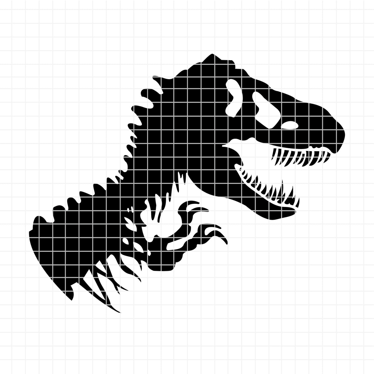 COD6315 - Dinosaur Bundle PNG EPS, 33 Line Art Silhouette Dino Clipart, T-Rex Head svg, Triceratops Stegosaurus, Boy Kids