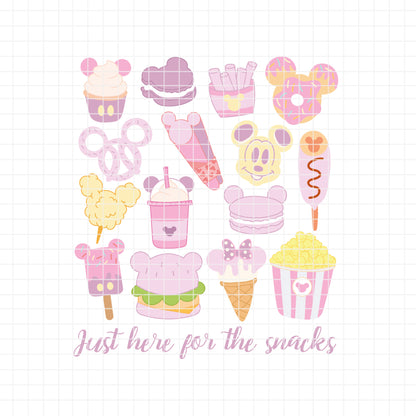 COD6318 - Disney Cute Snack Goals bundle, Disney trips clipart Svg, Png, Eps, Dxf, Jpeg, vector.