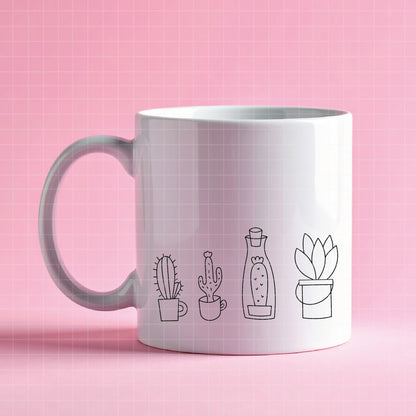 COD6400 - Cactus & plants bundle clipart SVG | PNG | EPS.
