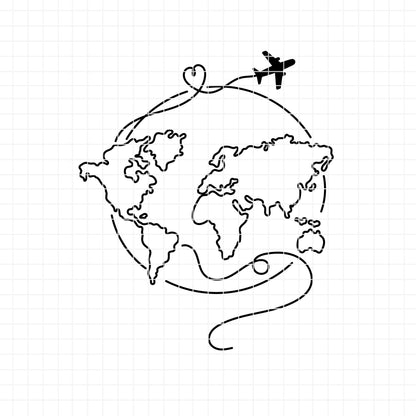 COD6401 - Travel's love bundle clipart Svg, Png, Eps, Dxf, Jpeg, vector.