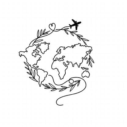 COD6401 - Travel's love bundle clipart Svg, Png, Eps, Dxf, Jpeg, vector.