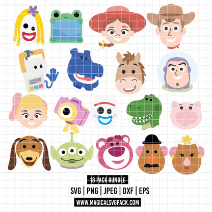 COD6542 - Toy Story 5 mega bundle cartoon mode, Disney clipart Svg, Png, Eps, Dxf, Jpeg, vector.