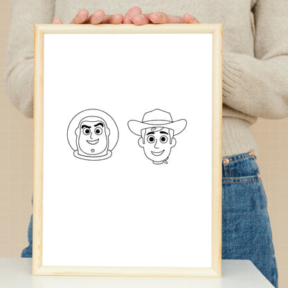 COD6546 - Toy Story 5 mega bundle cartoon mode line art, Disney clipart Svg, Png, Eps, Dxf, Jpeg, vector.