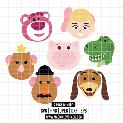 COD6559 - Toy Story pack bundle, Disney clipart Svg, Png, Eps, Dxf, Jpeg, vector.