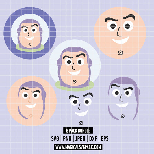 COD6561 - Buzzlightyear pack bundle, Disney clipart Svg, Png, Eps, Dxf, Jpeg, vector.