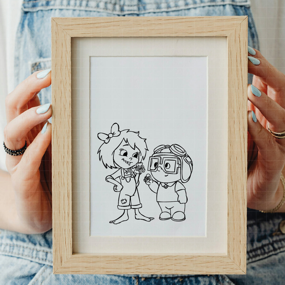 COD7018 - Littles Carl & Ellie Up, Adventure is out there bundle, Disney clipart Svg, Png, Eps, Dxf, Jpeg, vector.