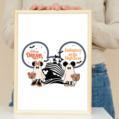 COD7019 - Disney Cruise Halloween Line Ship Logos bundle, Disney trips clipart Svg, Png, Eps, Dxf, Jpeg, vector.