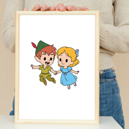 COD7023 - Peter pan & Wendy bundle, Disney clipart Svg, Png, Eps, Dxf, Jpeg, vector.