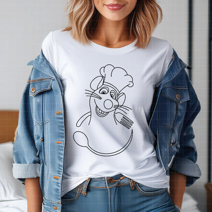 COD7031 - Ratatouille bundle line art, Disney clipart Svg, Png, Eps, Dxf, Jpeg, vector.