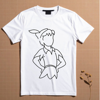 COD7033 - Peter pan & Wendy bundle outline, Disney clipart Svg, Png, Eps, Dxf, Jpeg, vector.