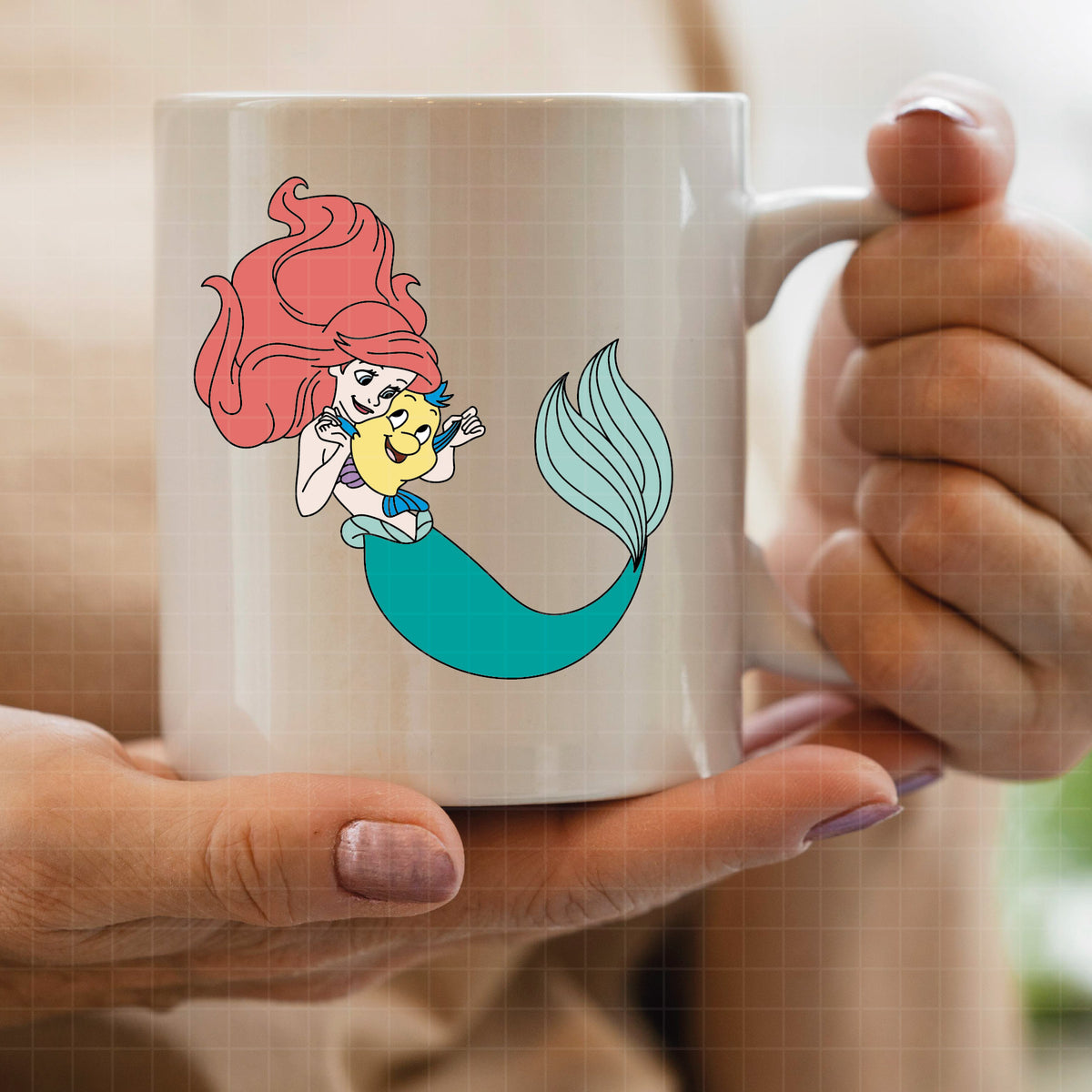 COD7133 - The Little mermaid & Founder bundle, Disney Princess Ariel Svg, Png, Eps, Dxf, Jpeg, vector.